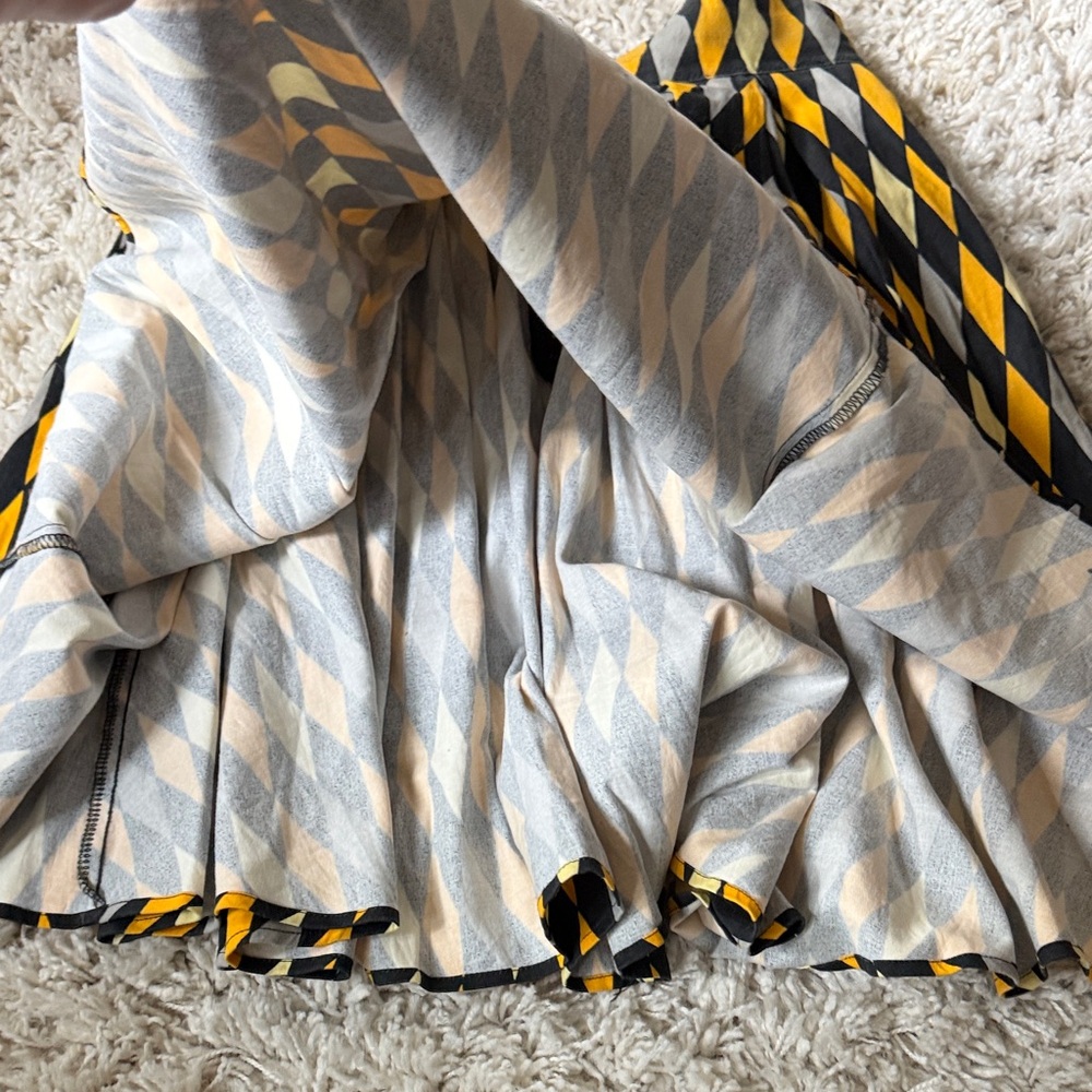 Vibrant Diamond Pattern 2017 Fall Laura Byrnes A-Line Skirt - Picture 8 of 9